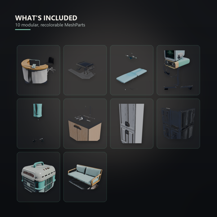 Vet Clinic & Animal Hospital Modular Kit preview 4
