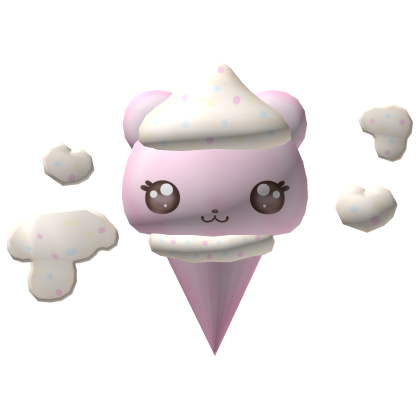 ♡ cute ice cream frosting bear pink yummy snack