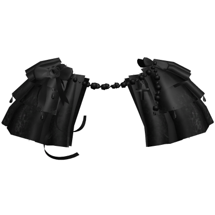 Black Victorian Lace Ribbon Collar 3.0