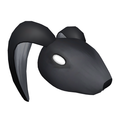 Roblox Item Black Bunny Half Mask