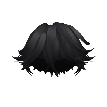 Black Styled Pushed Hair