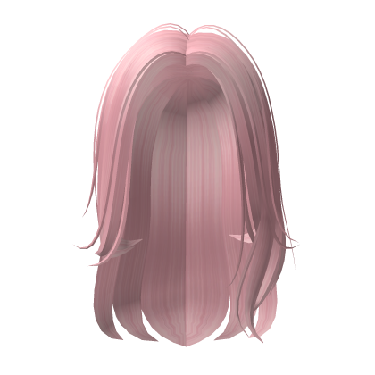 pink long blowout hair Roblox item