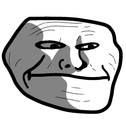 Sad Troll Face HD Roblox decal