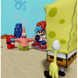 slide down 999,999,999 down fnf spongebob slide!