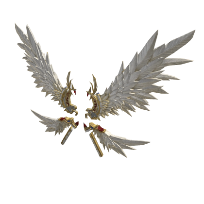 Celestial Angel Wings – White & Gold