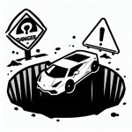 Drive into a big hole