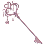 Pastel Pink Valentine Heart Key 