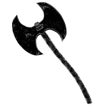 White Hardstyle Medieval Axe