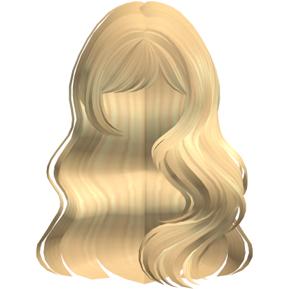 Long Wavy Layered Blowout in Light Yellow