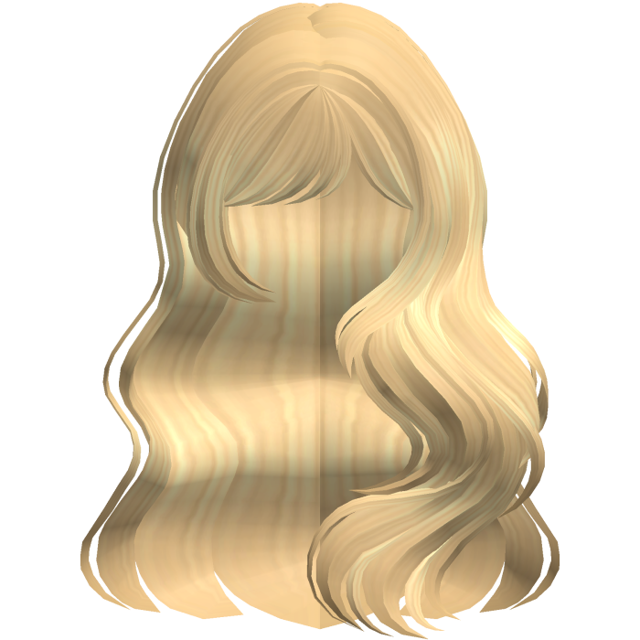 Long Wavy Layered Blowout in Light Yellow
