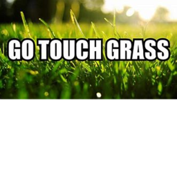 touch grass for the first time
