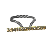 gold pi digits chain