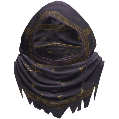 Purple Sorcerer Distressed Rune Hood