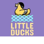 Little ducks swimming pool