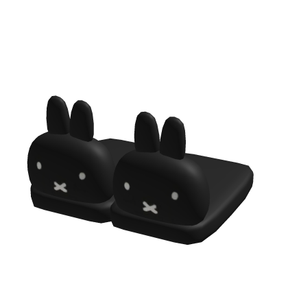 ૮꒰˶ - ˕ -꒱ა black miffy slippers 1.0 thumbnail