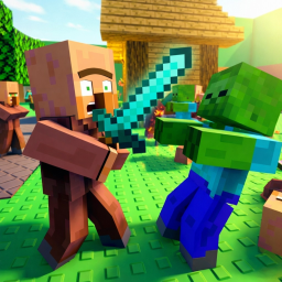 CRAZY Village VS ZOMBIES