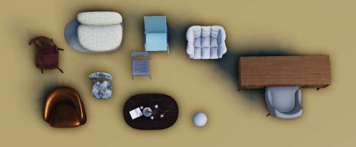 Interior Chairs and Tables Pack preview 1
