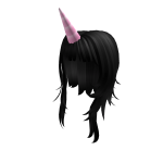 Black & Pink Unicorn hair