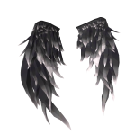 Grey Feather Snowy Wings