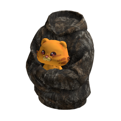 Orange Cat Huggable Holdable Sweater Hoodie