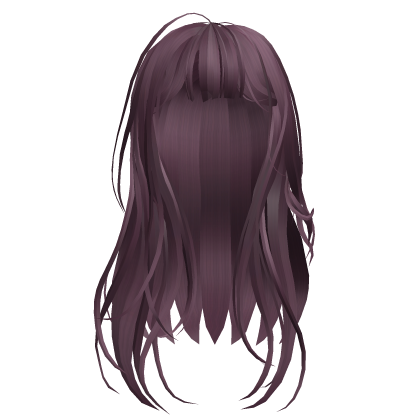 Loose Wavy Shiny Dark Purple K-POP Hair