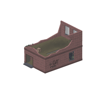 🎨 Horror Game House Building Modern Tree