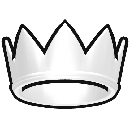 Cartoony Crown White Roblox item