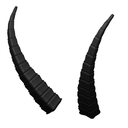 black demon horns