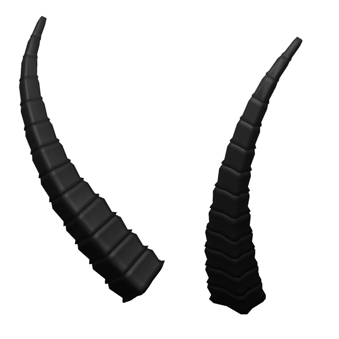 black demon horns