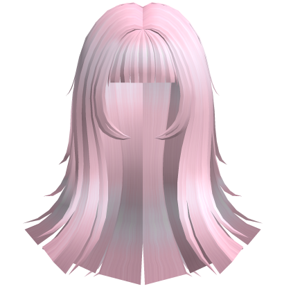 ꒰𖹭꒱ Pink long kawaii blunt Tsundere hair .ᐟ 
