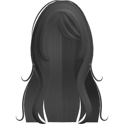 grey wispy wavy moe anime long layered hair Roblox item