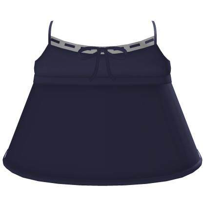 ♡ : cutesy navy blue laced bow dress