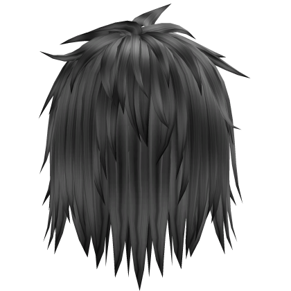 Messy Anime Boy hair in Silver