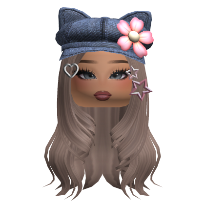 Kawaii Soft Curled Hair w/ Accesories & Makeup