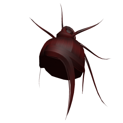 Y2K Punk Diva Spikey Bun Hair- Red Roblox item