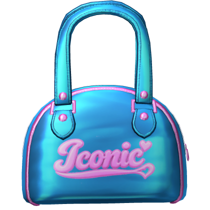 Iconic Shoulder Bag In Blue & Pink