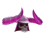 Flaming Pink Horned Helmet