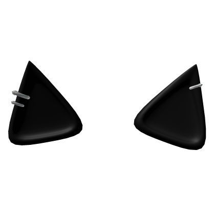 Black Pierced Cat Ears Roblox item