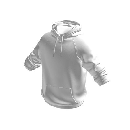 White Hoodie w/ Rolled Up Sleeves thumbnail