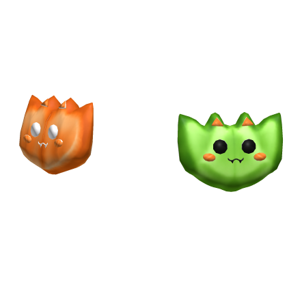 [NEW 🚨] Cute Mini Bat Hair Clips Orange/Green