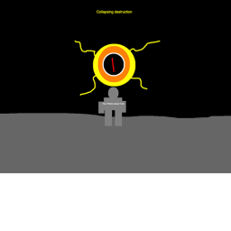collapsing destruction