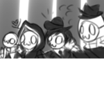 Sparkles' mask gang!