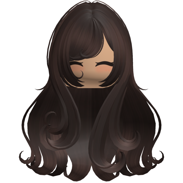 Adorable Cute Moe Dark Brown Long Wavy Hair