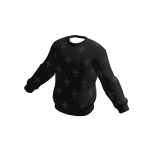 Black cross sweater