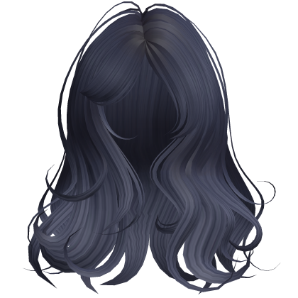 shy igari emo girl long shoujo hair in blue Roblox item