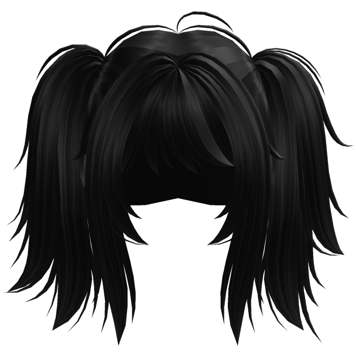Cute High Pigtail Hair (Black)