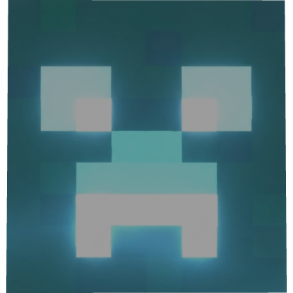 8-Bit Charged Creeper Head
