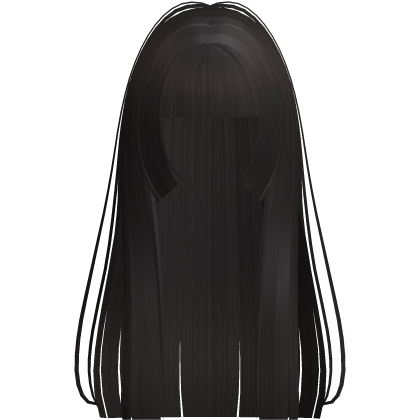 gothic long straight hime emo dark brown hair