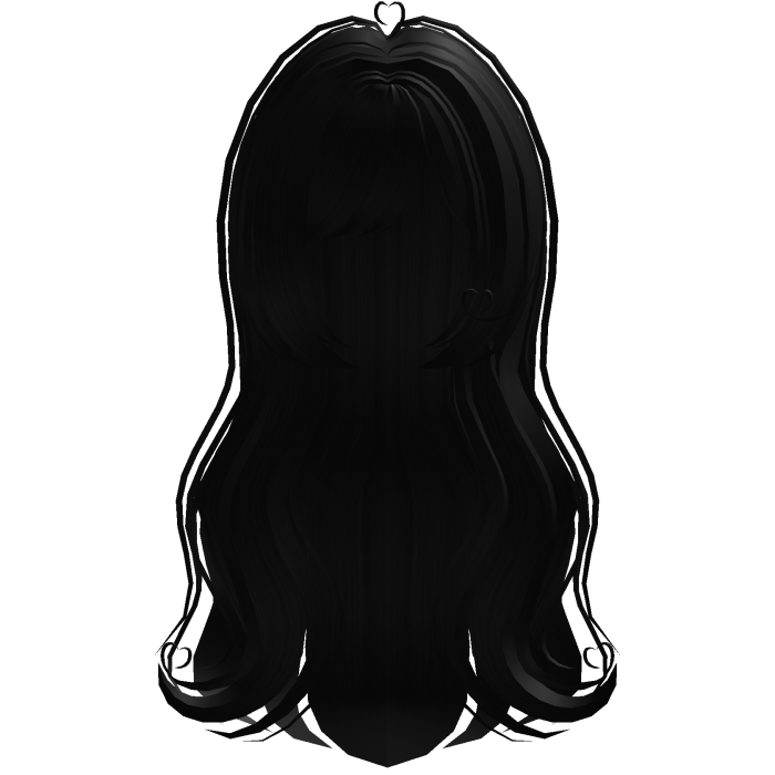 sweet long wavy adorable doll hair in black
