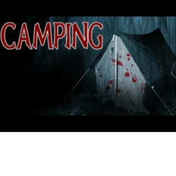 Horror camping icon